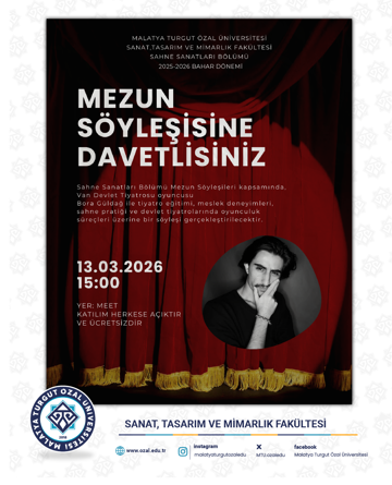 MEZUN SÖYLEŞISI : BORA GÜLDAĞ