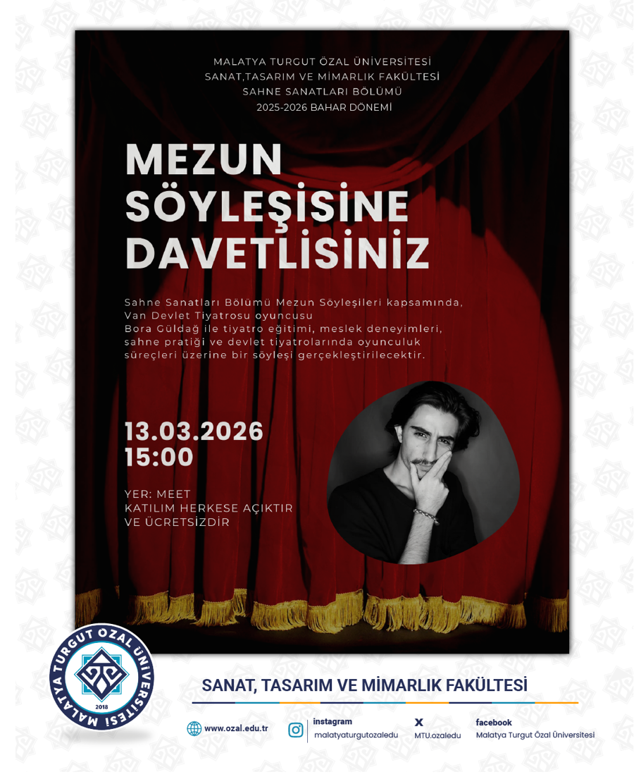 MEZUN SÖYLEŞISI : BORA GÜLDAĞ