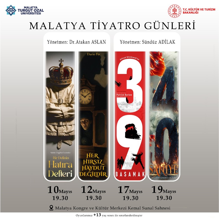 MALATYA TIYATRO GÜNLERI "BIR DELININ HATIRA DEFTERI" OYUN GÖSTERIMI