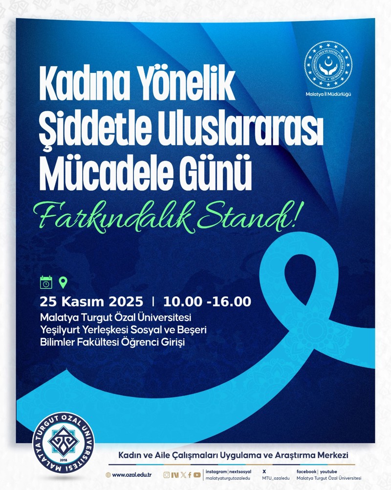 KADINA YÖNELIK ŞIDDETLE ULUSLARARASI  MÜCADELE GÜNÜ FARKINDALIK STANDI