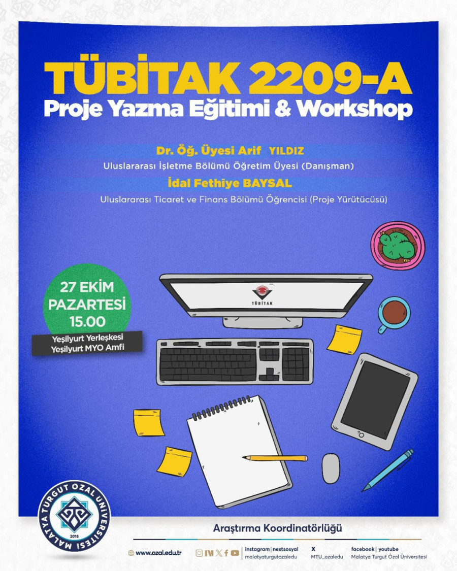 TÜBİTAK 2209-A PROJE YAZMA EĞITIMI & WORKSHOP