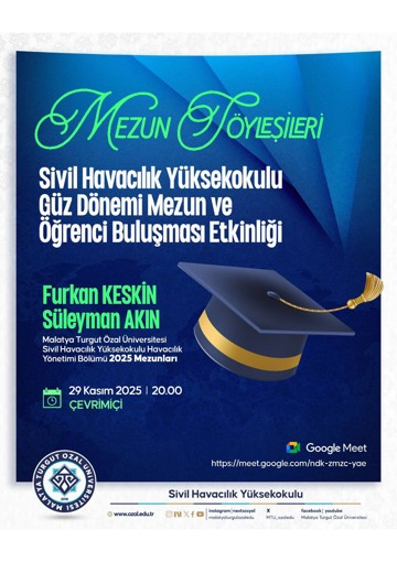 SİVİL HAVACILIK YÜKSEKOKULU GÜZ DÖNEMİ MEZUN VE ÖĞRENCİ BULUŞMASI ETKİNLİĞİ