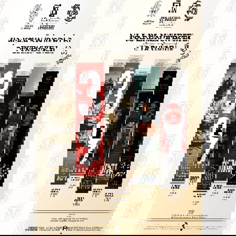 MUŞ ALPARSLAN ÜNIVERSITESI 2. TIYATRO GÜNLERI "BIR DELININ HATIRA DEFTERI" TIYATRO OYUN GÖSTERIMI