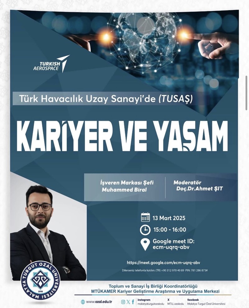 TÜRK HAVACILIK UZAY SANAYIDE(TUSAŞ)KARIYER VE YAŞAM