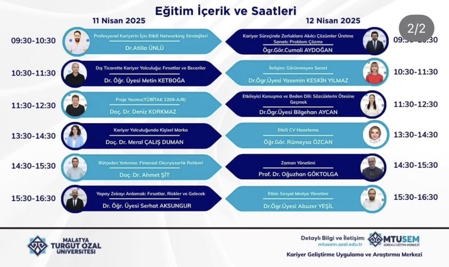 KARIYER OKULU EĞITIMI 