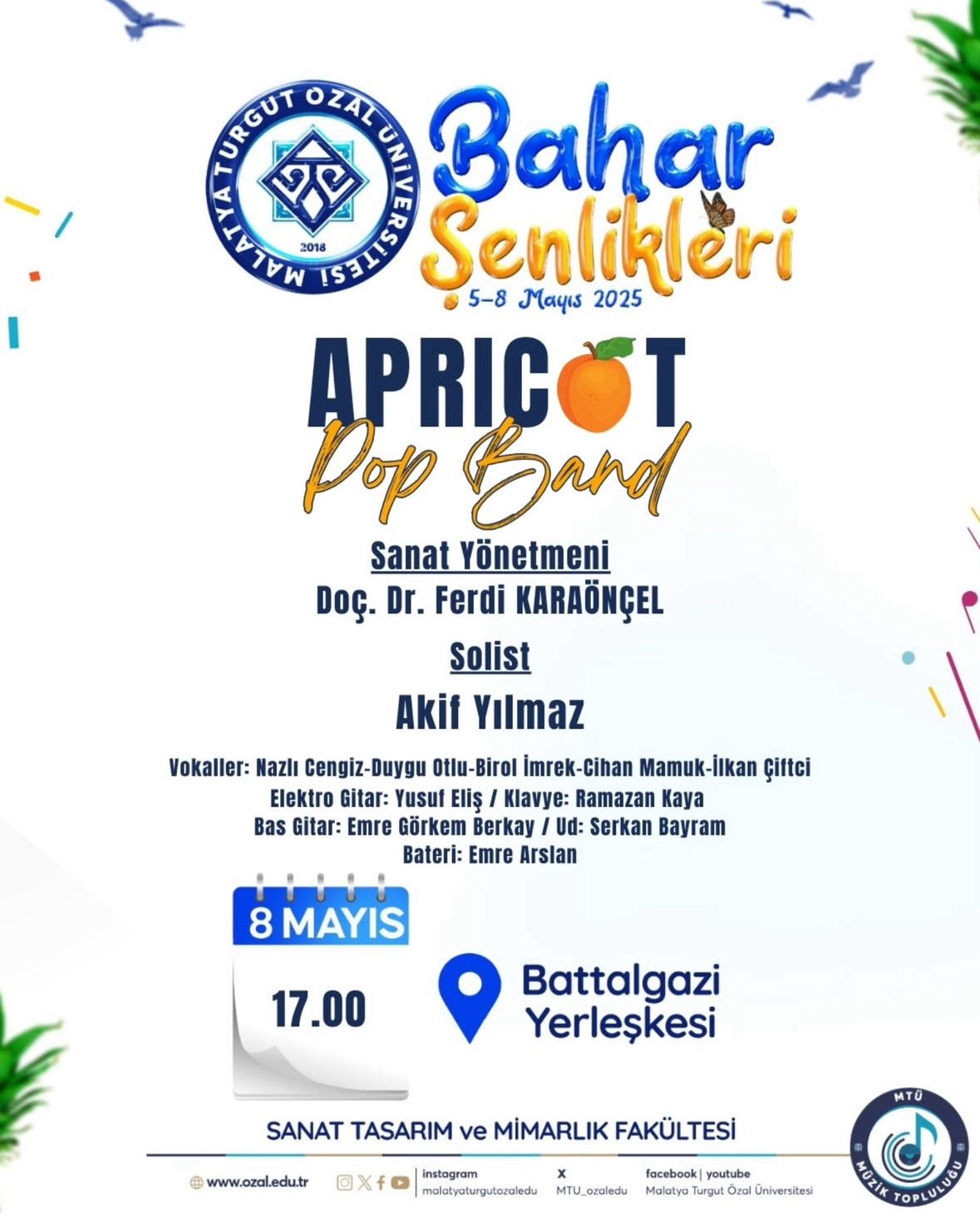 'BAHAR ŞENLIKLERI/APRICOT POP BAND'