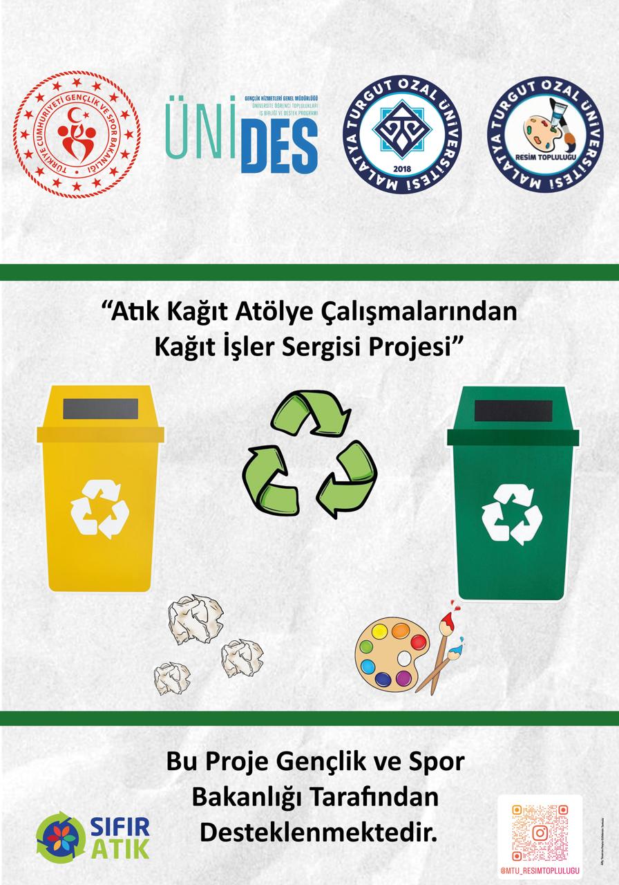 ATIK KAĞITTAN ATÖLYE ÇALIŞMALARINDA KAĞIT İŞLER SERGISI