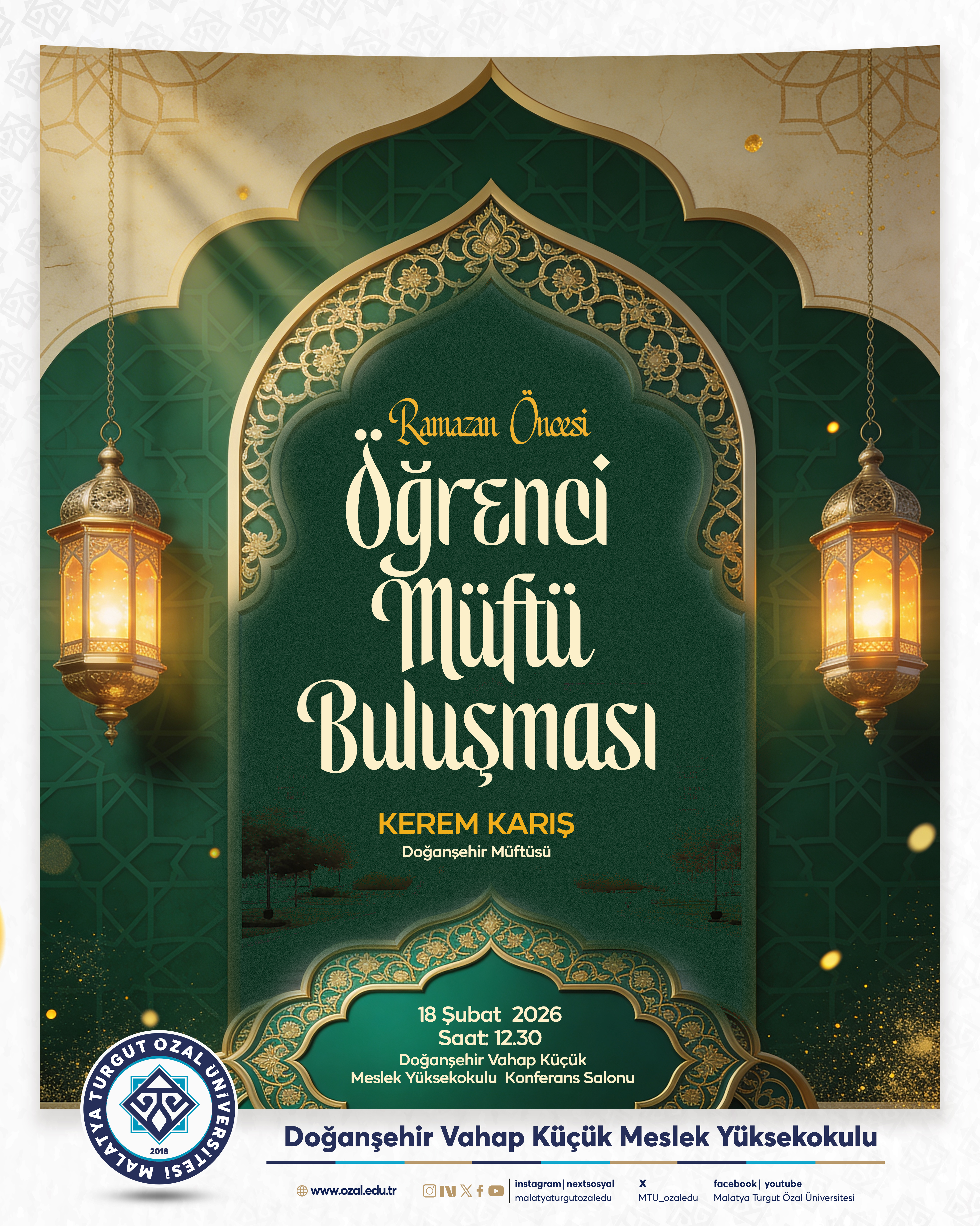 RAMAZAN AYI ÖNCESİNDE ÖĞRENCİ VE MÜFTÜ BULUŞMASI