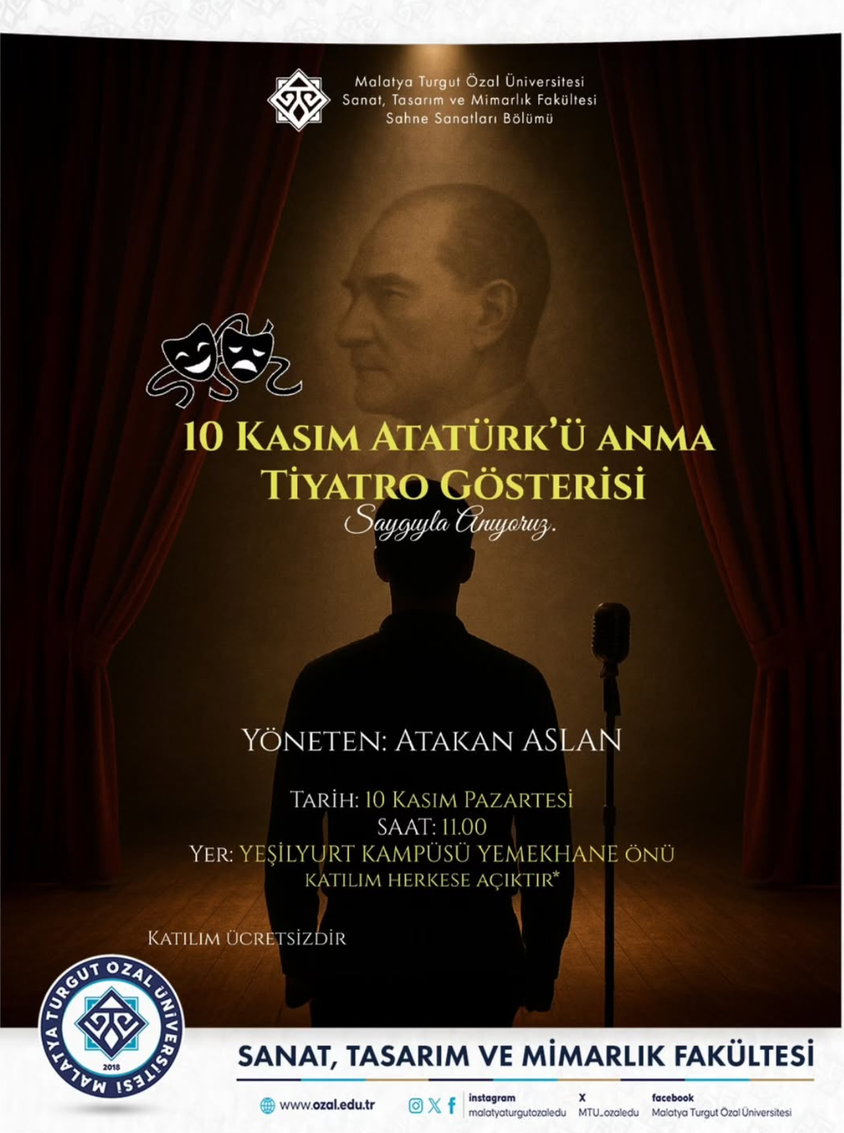 10 KASIM ATATÜRK’Ü ANMA TIYATRO GÖSTERISI