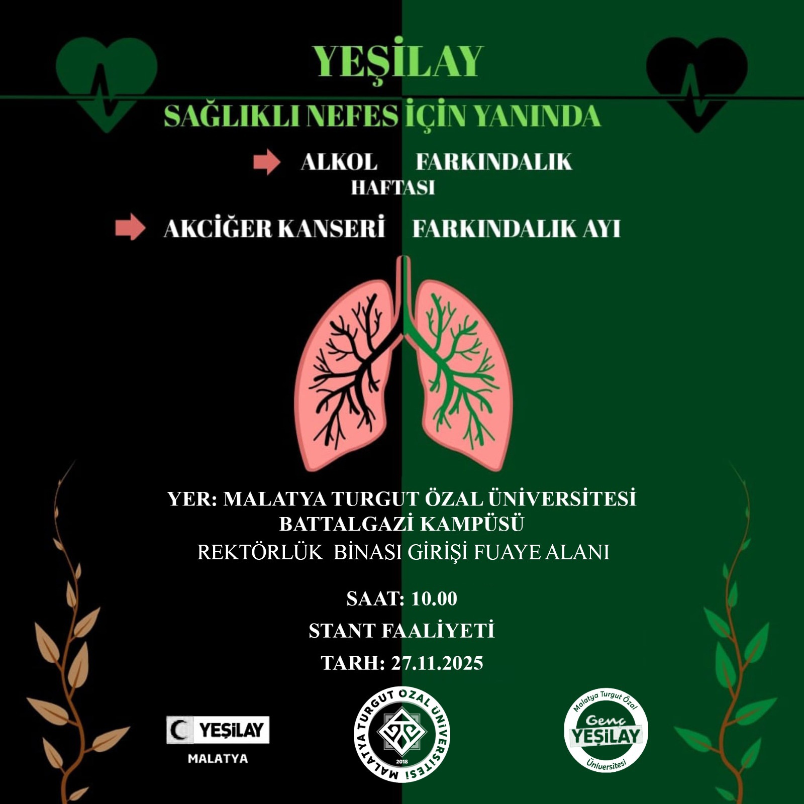 BAĞIMLILIKLA MÜCADELEDE FARKINDALIK: SAĞLIKLI NEFES  STANT ETKINLIĞI