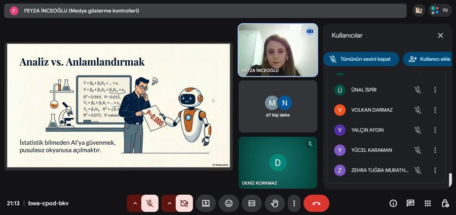 Bilimsel Araştırmalarda Yapay Zekanın Kullanımı Etkinliği Gerçekleştirildi