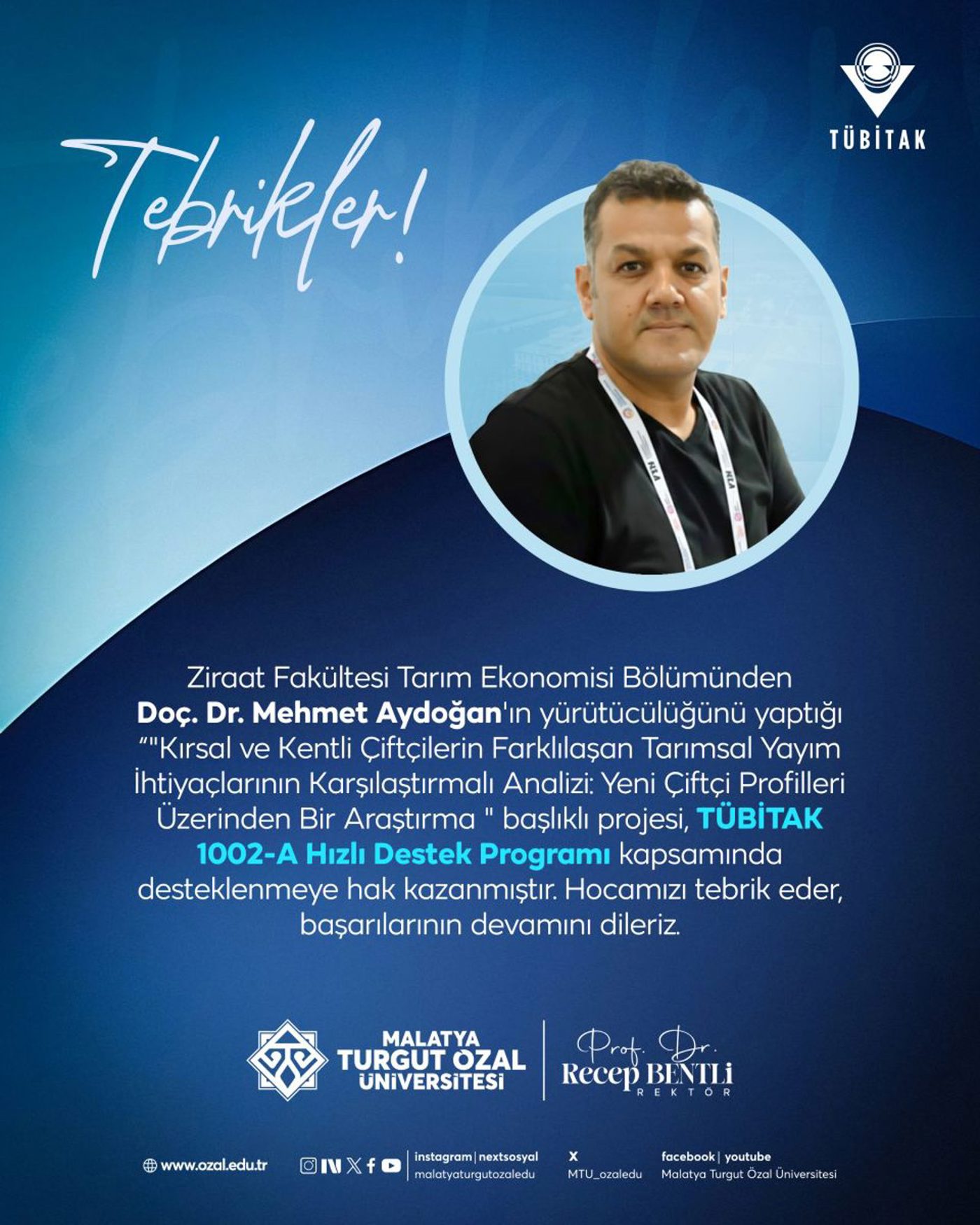 TÜBİTAK 1002 Proje Başarısı